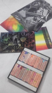 3「削って絵を描く」