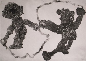 依田　紗空「なわとびしてるわたし」